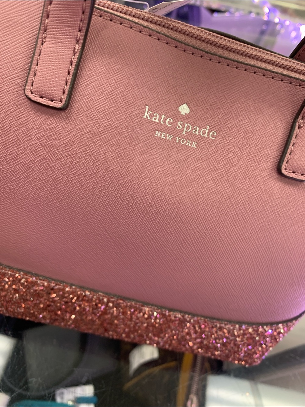 kate spade Rose Pink Glitter-Bottom Tote
11 by 8 - Picture 2 of 8